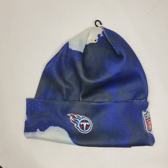 NEW New Era 2022 Sideline Ink Dye Cuffed Knit Hat - Tennessee Titans - Picture 3 of 4